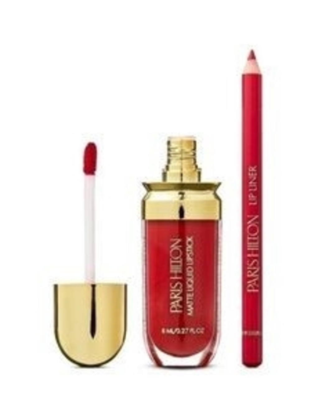 Paris Hilton Lippy Love Liquid Lipstick & Liner Set - Red